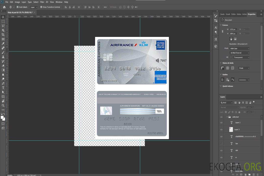 Carte American Express de la Banque des Pays-Bas template Carte American Express de la Banque des Pays-Bas template